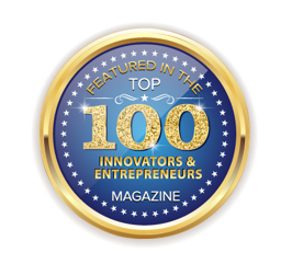 Top 100 Innovators & Entrepreneurs Magazine featured badge